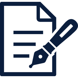 ペン付きの書類アイコン