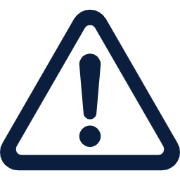 注意マークの線画アイコン